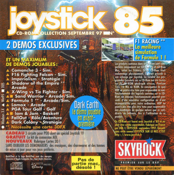 Première page de joystick numerocd085