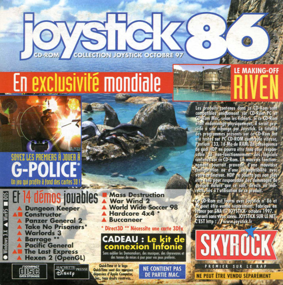 Première page de joystick numerocd086