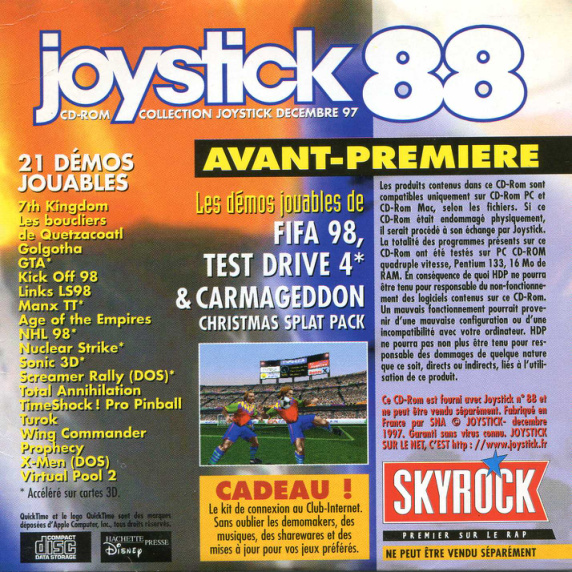 Première page de joystick numerocd088