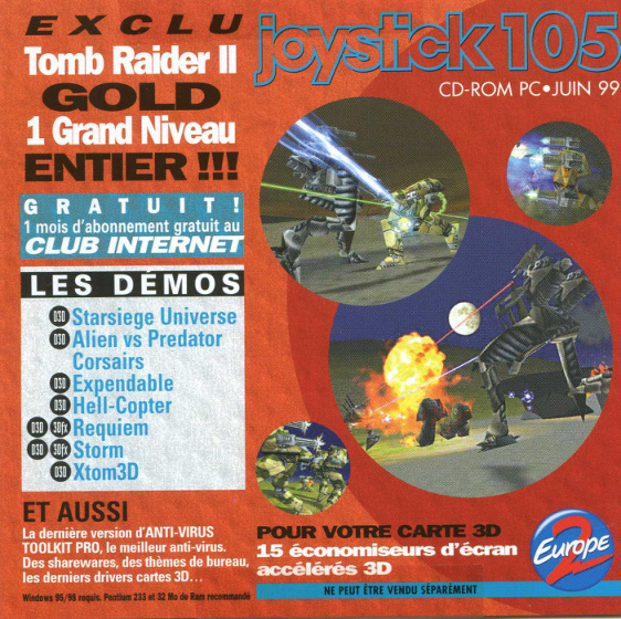 Première page de joystick numerocd105