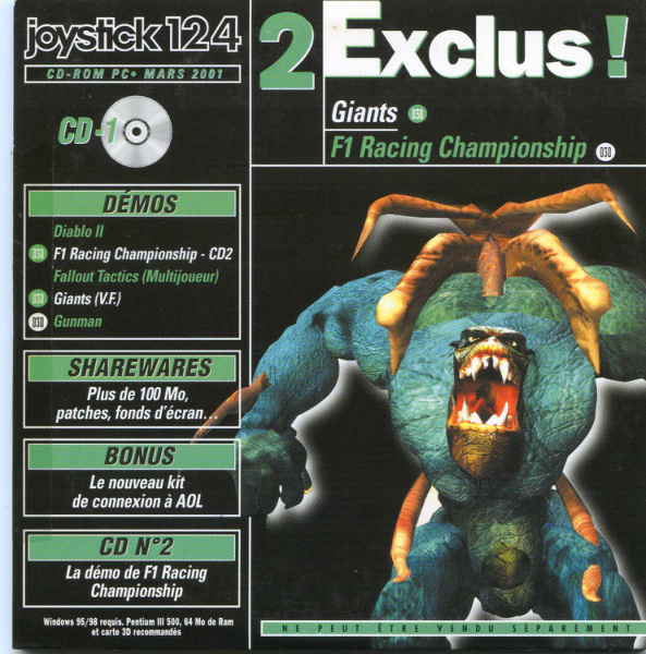 Première page de joystick numerocd124