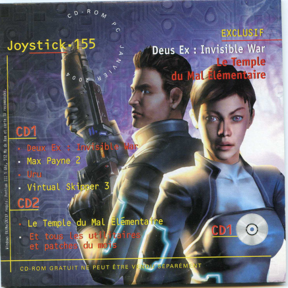 Première page de joystick numerocd155