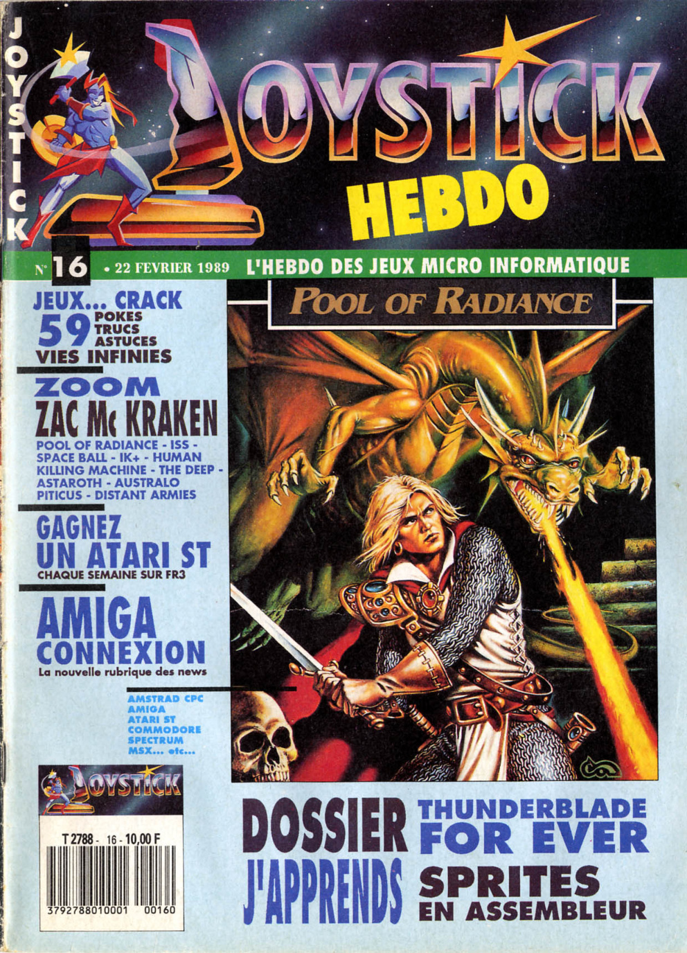 Première page de joystickhebdo numero16