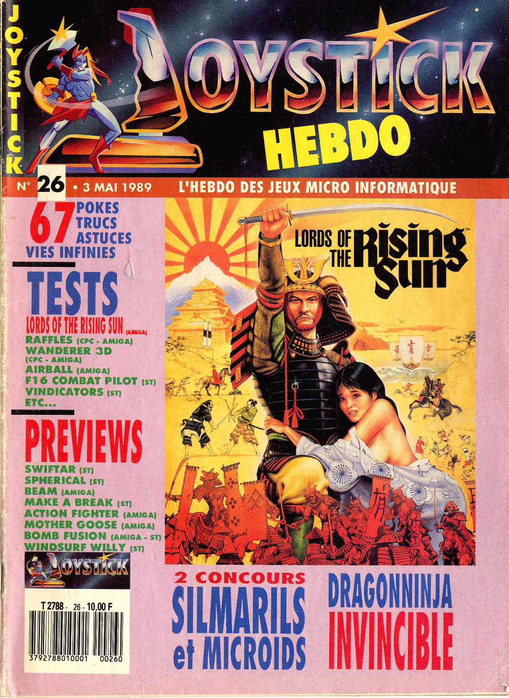 Première page de joystickhebdo numero26