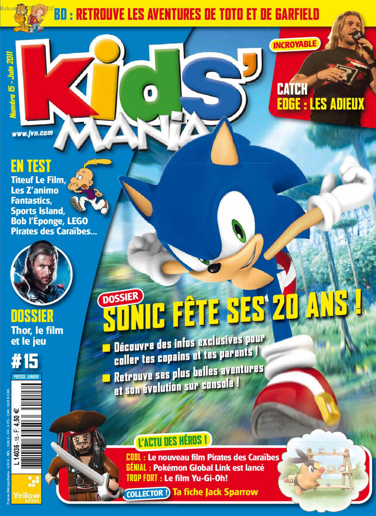 Première page de kidsmania numero15