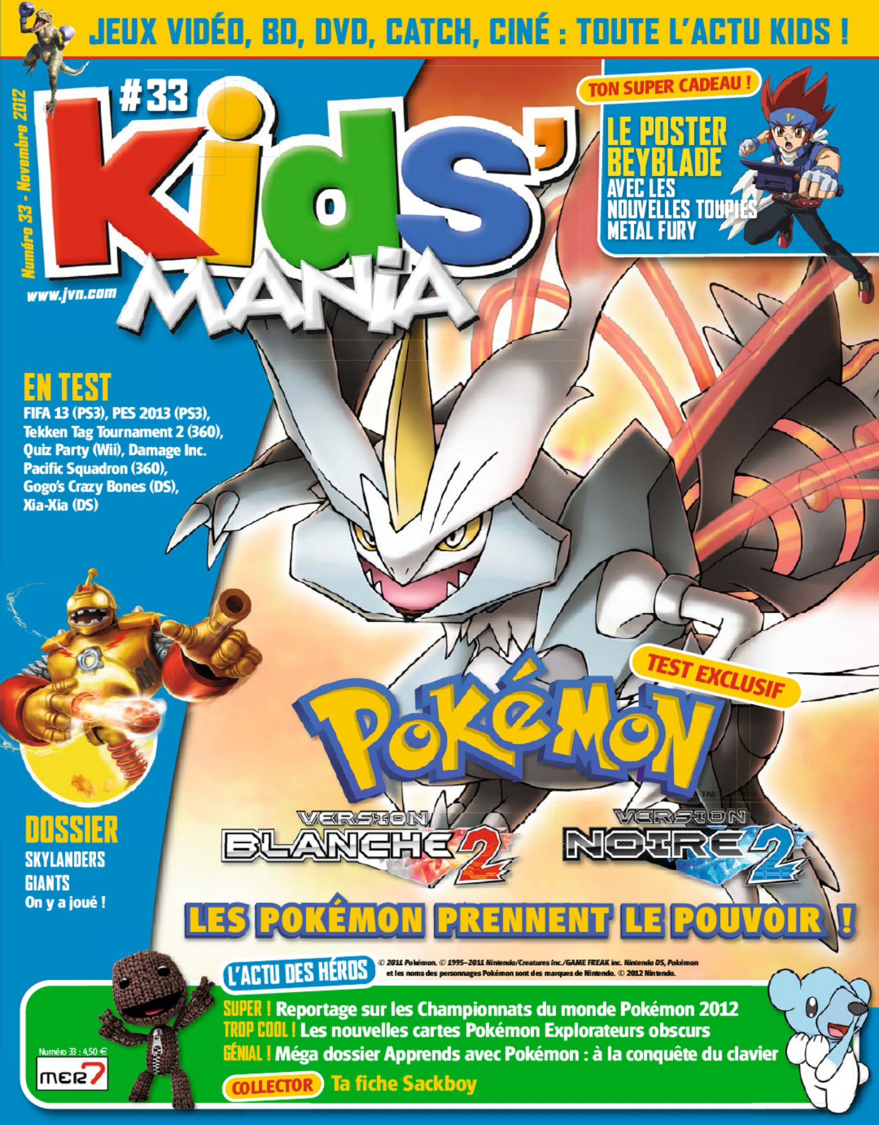 Première page de kidsmania numero33