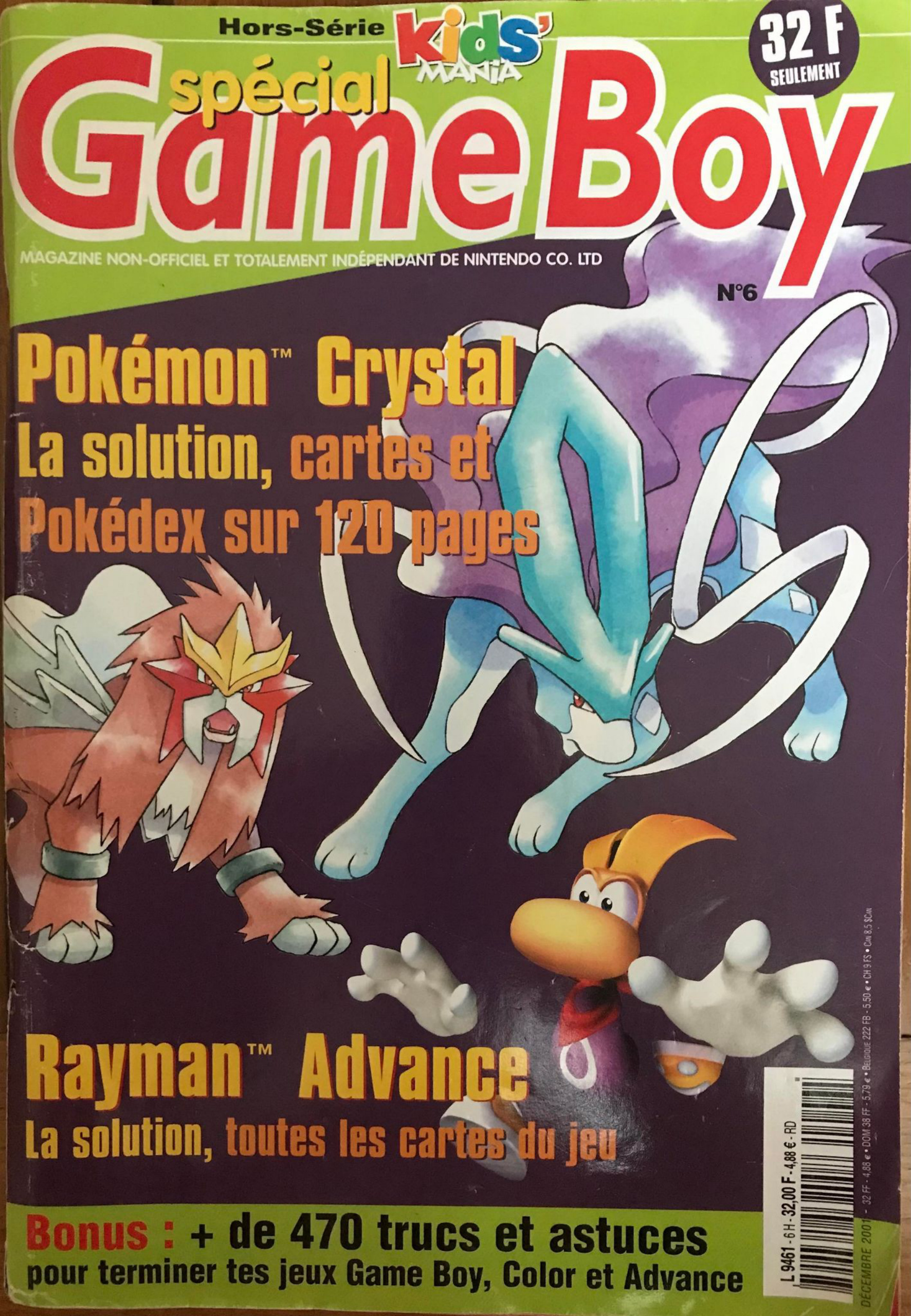 Première page de kidsmania numerohs06gameboy