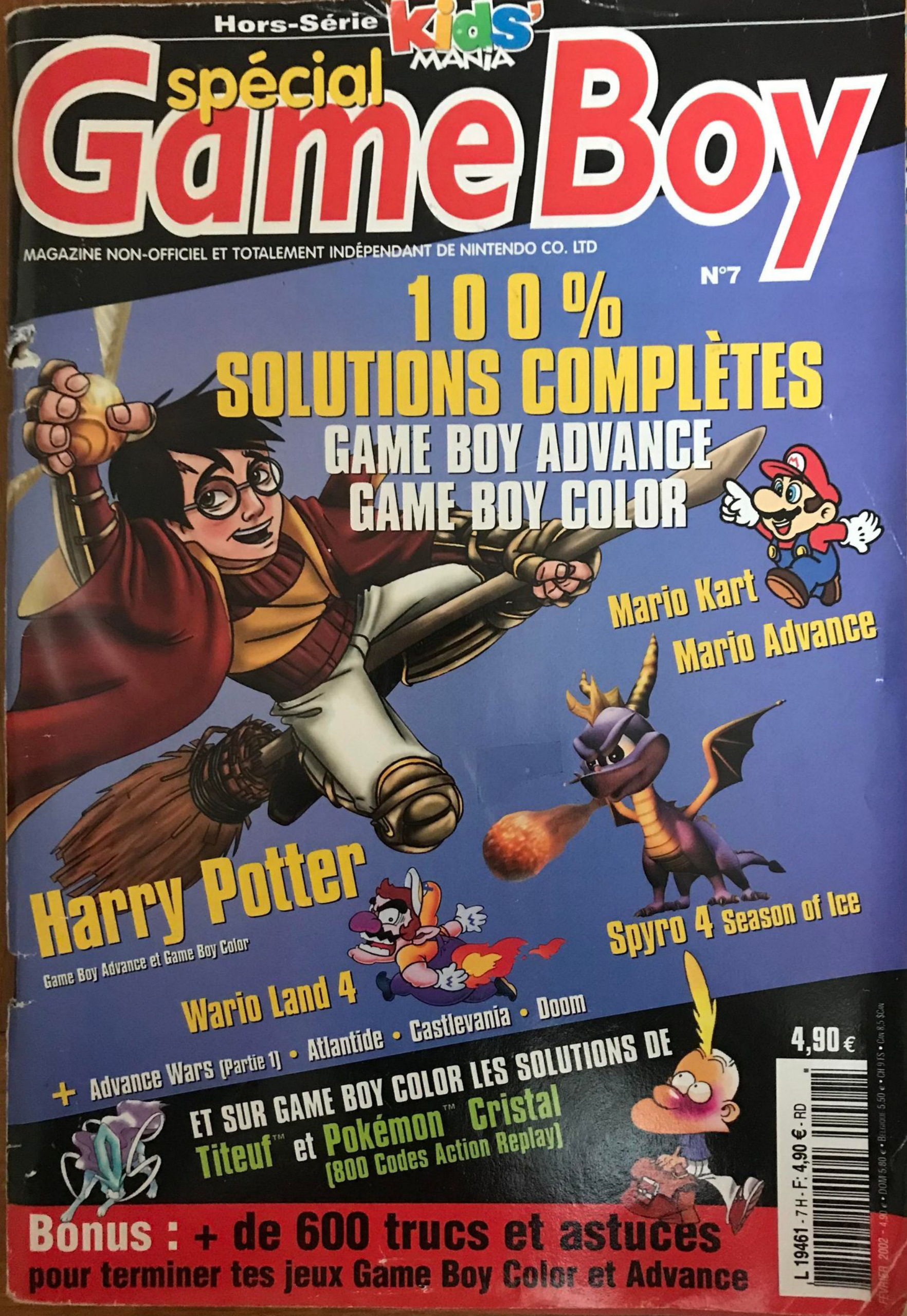Première page de kidsmania numerohs07gameboy