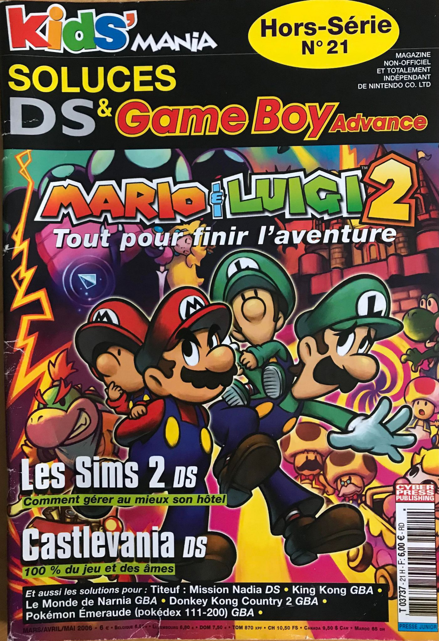 Première page de kidsmania numerohs21gameboy