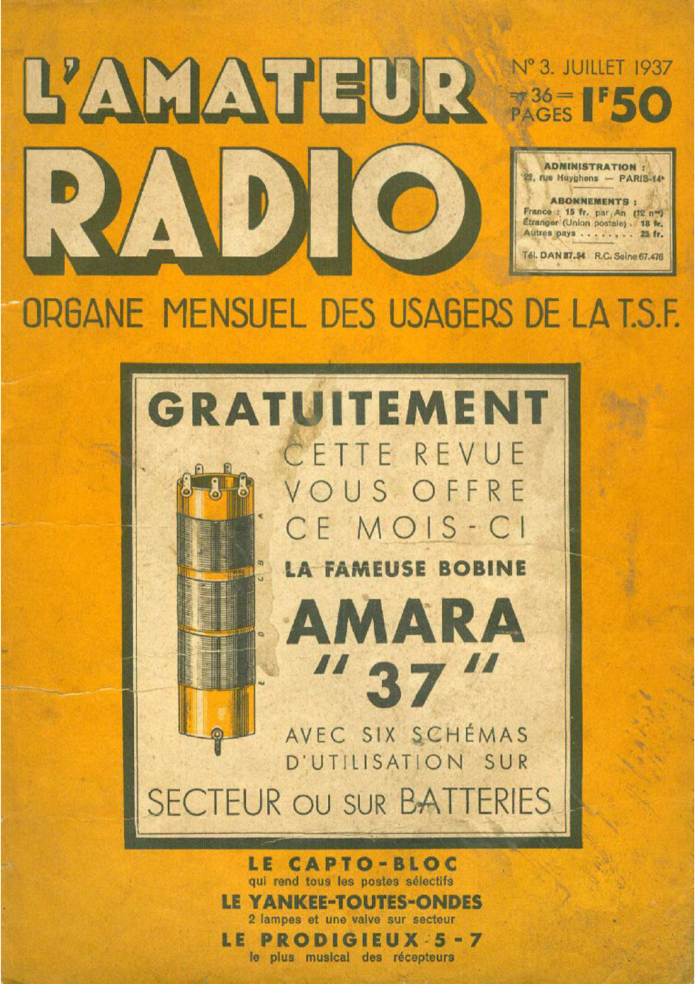Première page de lamateurradio numero03