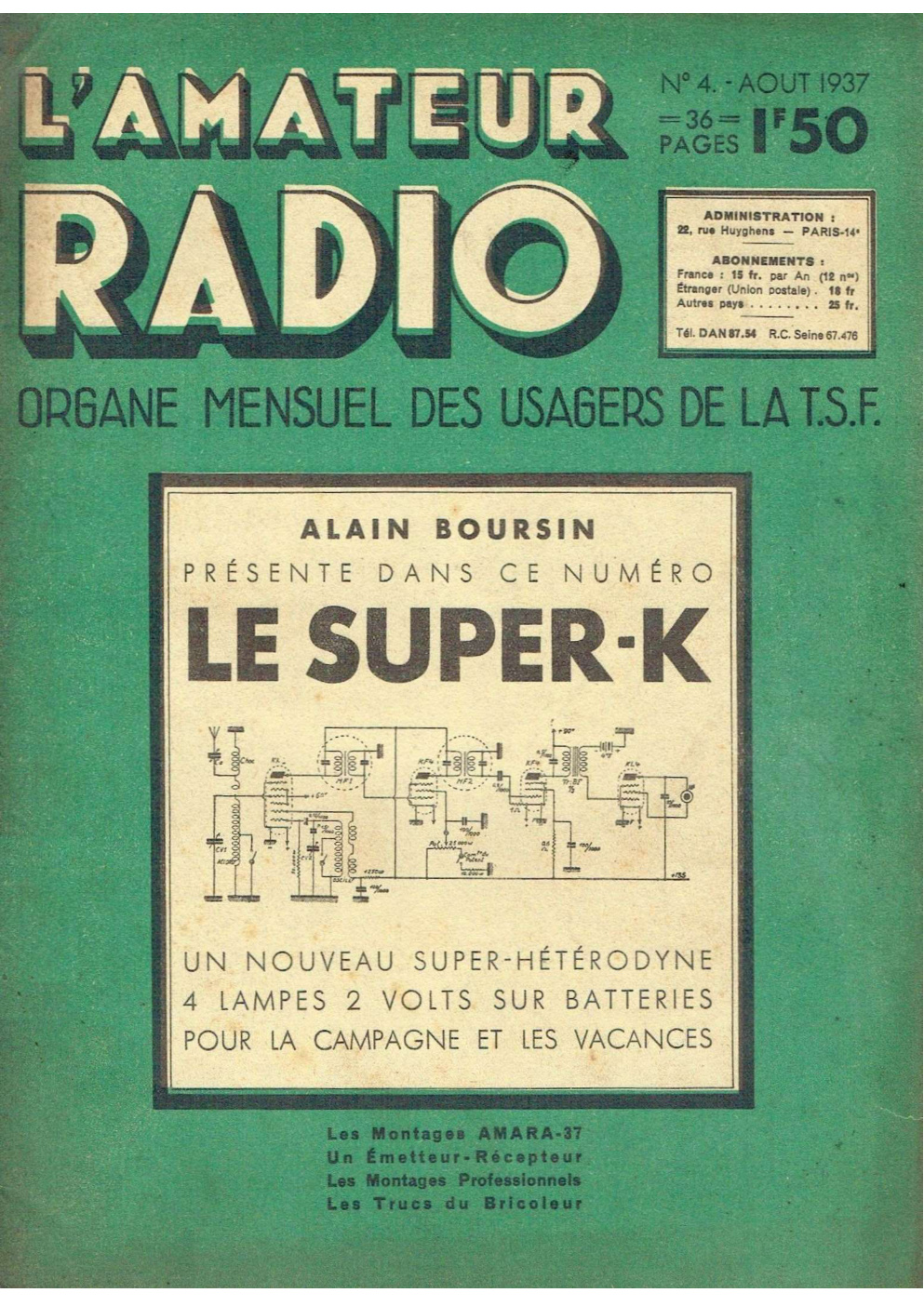 Première page de lamateurradio numero04