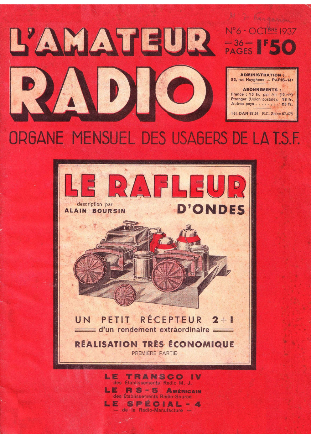 Première page de lamateurradio numero06