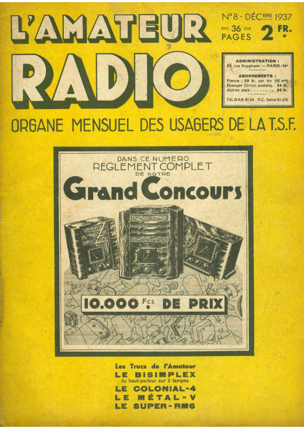 Première page de lamateurradio numero08