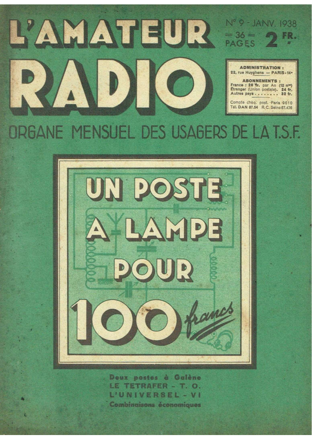 Première page de lamateurradio numero09