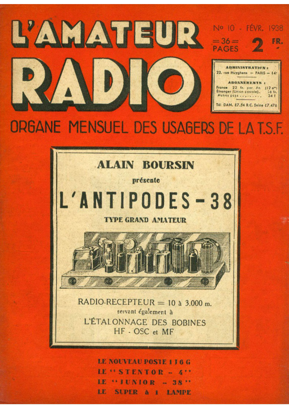 Première page de lamateurradio numero10