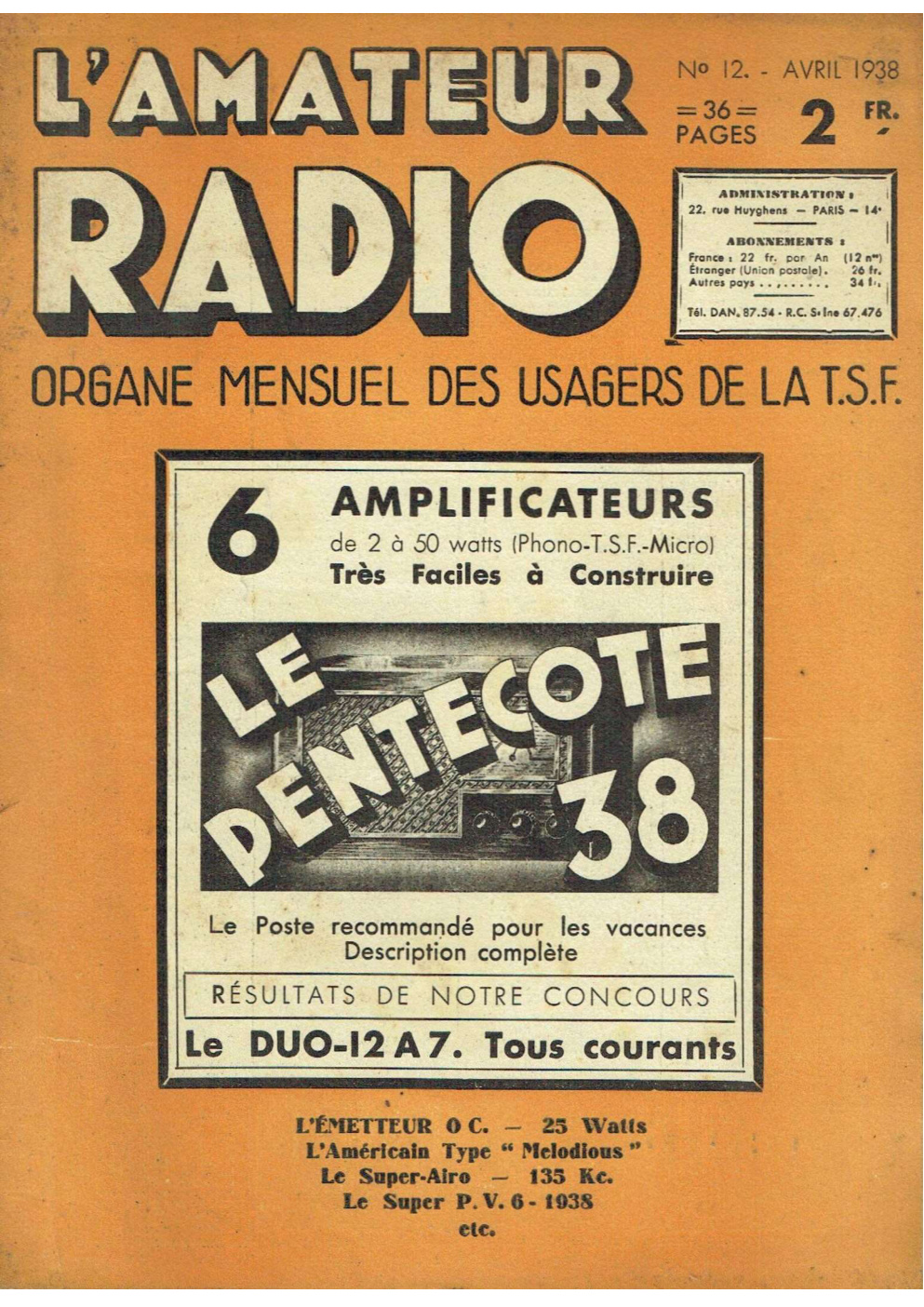 Première page de lamateurradio numero12