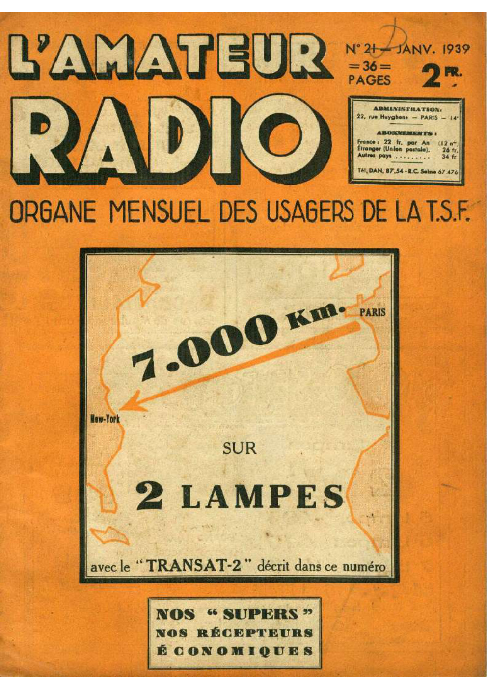 Première page de lamateurradio numero21