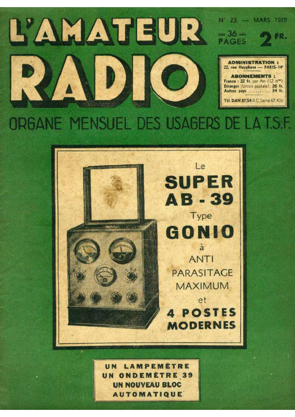 Première page de lamateurradio numero23