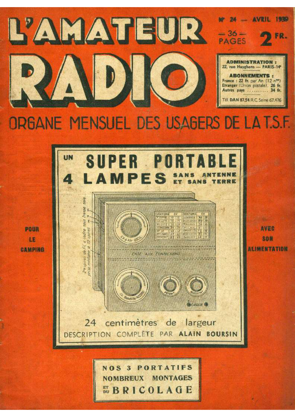 Première page de lamateurradio numero24