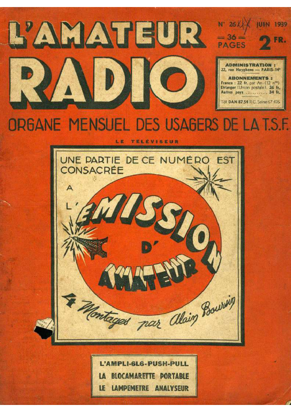 Première page de lamateurradio numero26