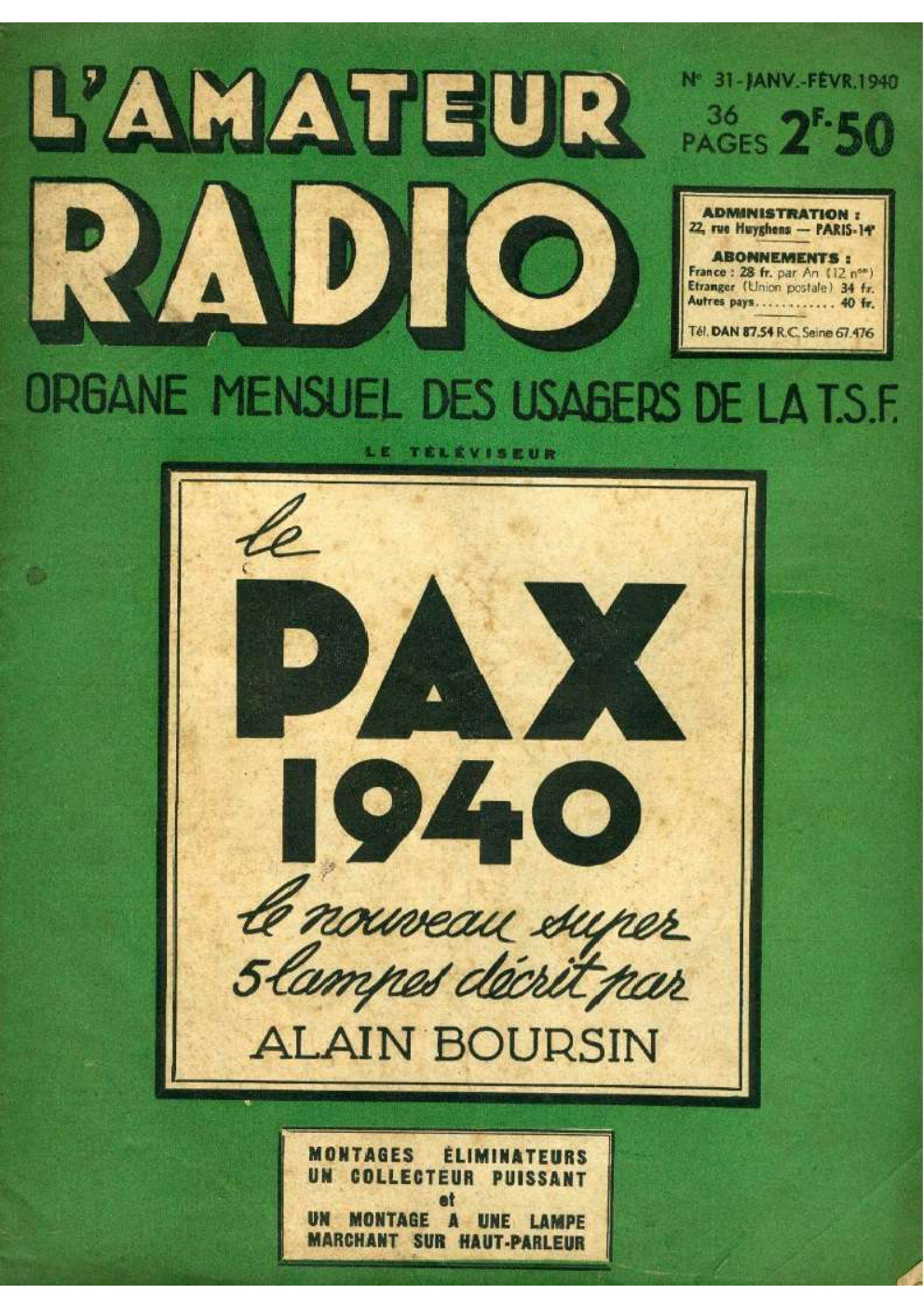 Première page de lamateurradio numero31