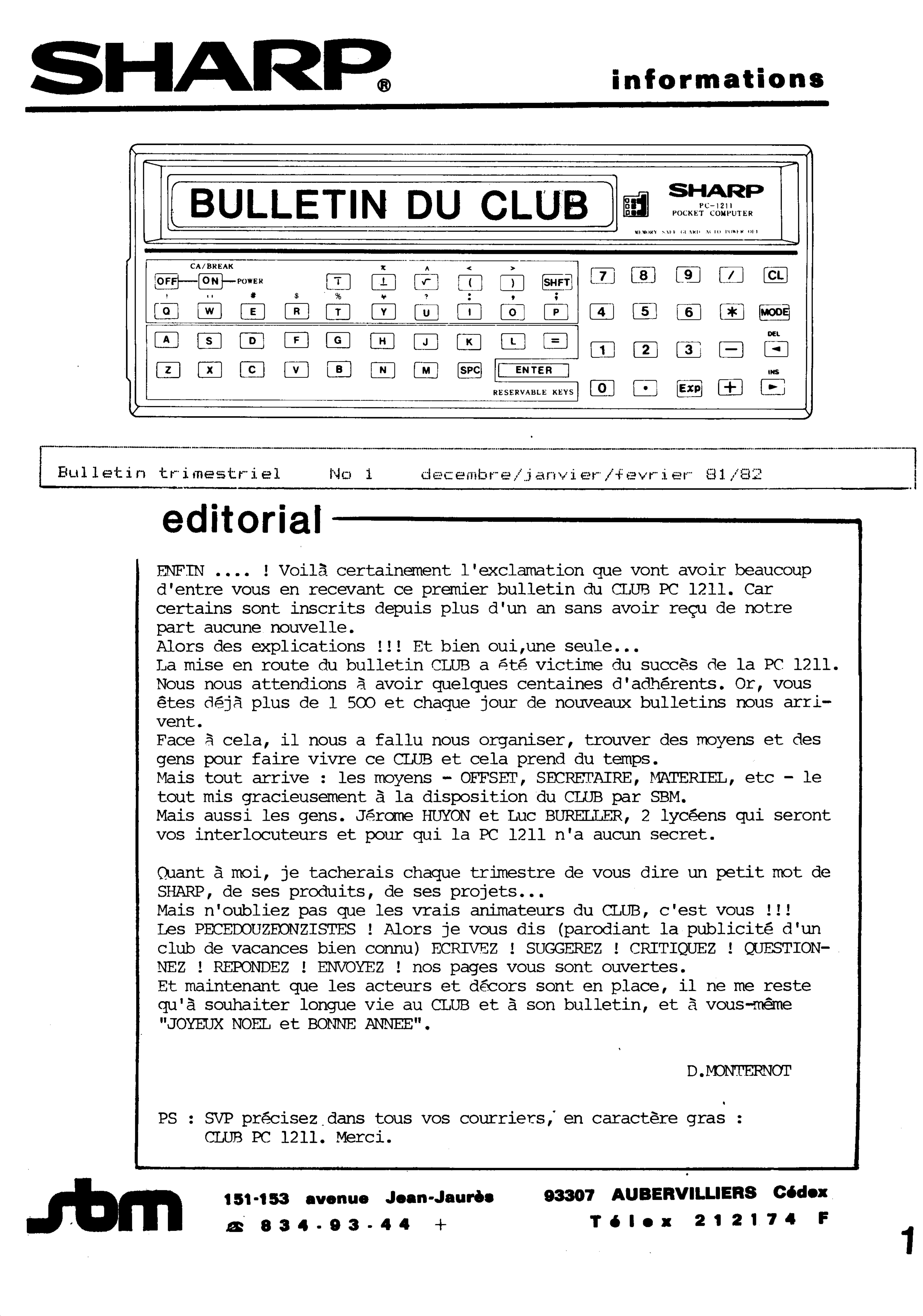 Première page de larevuedessharpentiers numero01