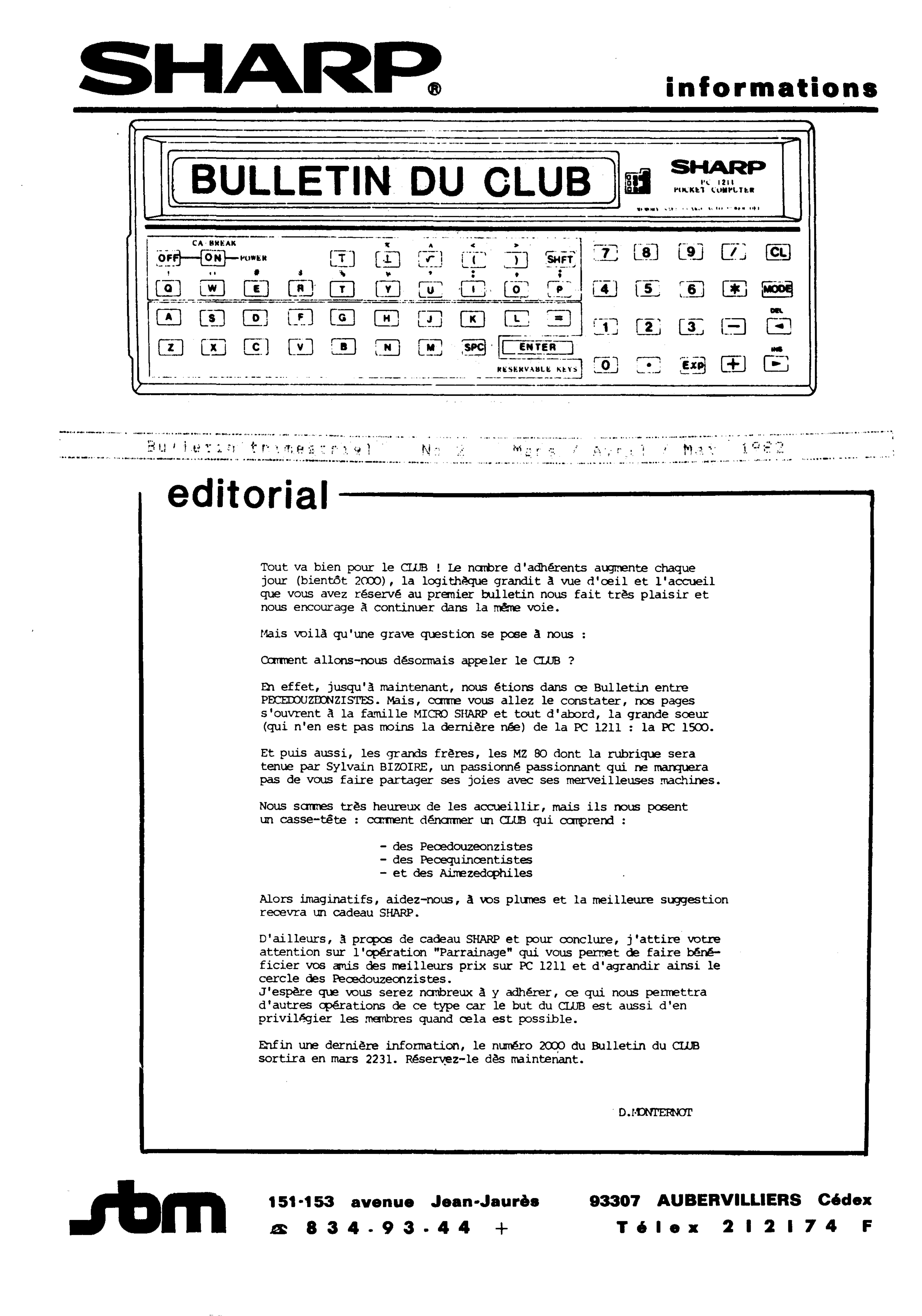 Première page de larevuedessharpentiers numero02
