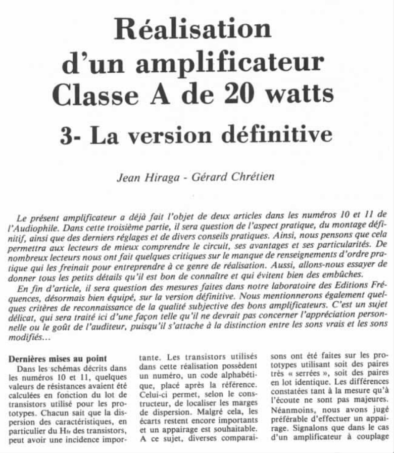 Première page de laudiophile numero15