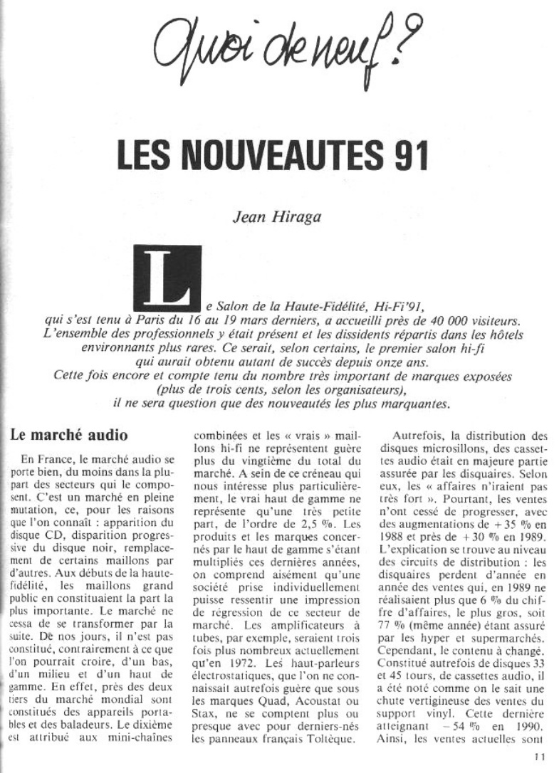 Première page de laudiophile numero15b