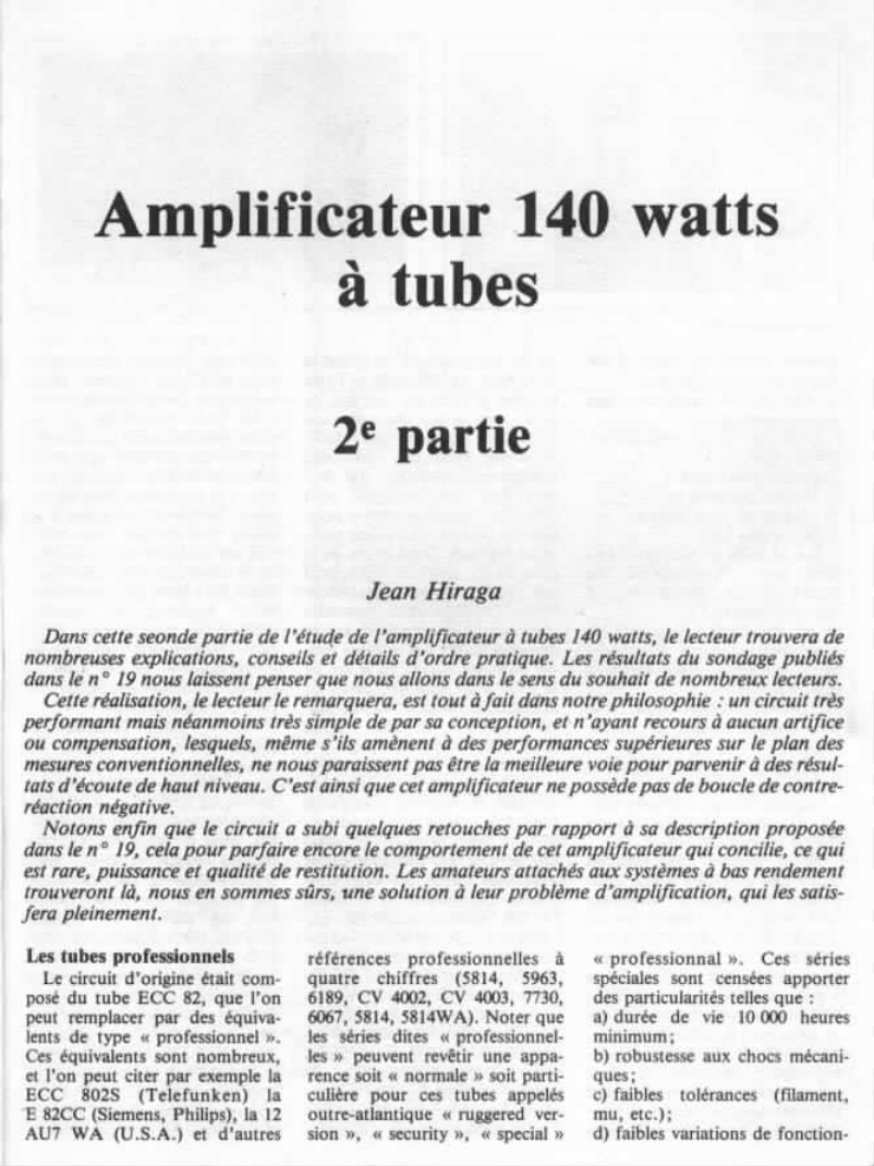 Première page de laudiophile numero20