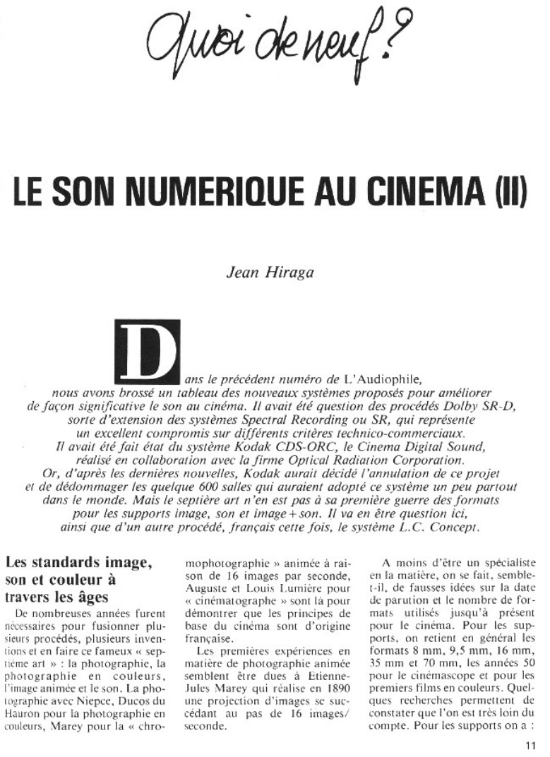 Première page de laudiophile numero21b