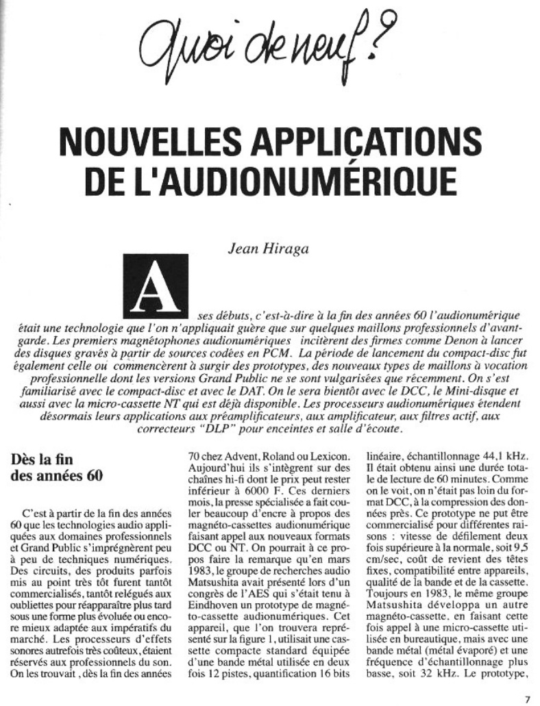 Première page de laudiophile numero22b