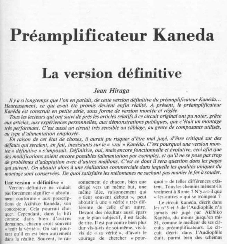 Première page de laudiophile numero23