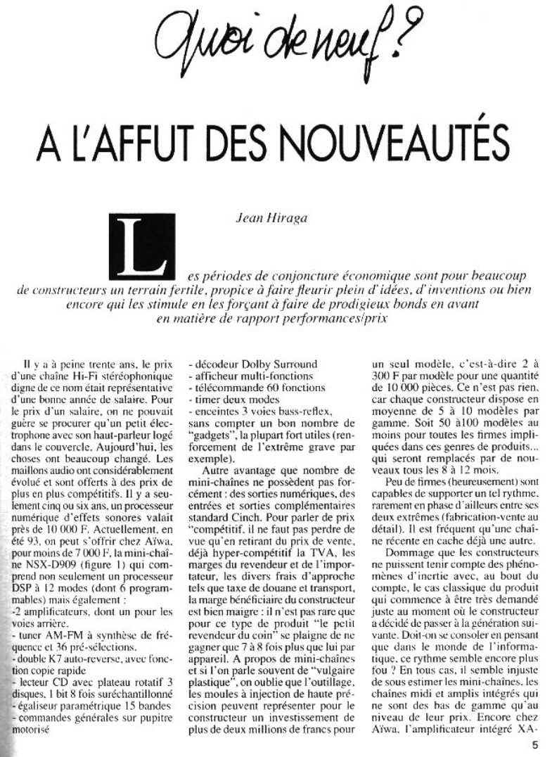Première page de laudiophile numero25b