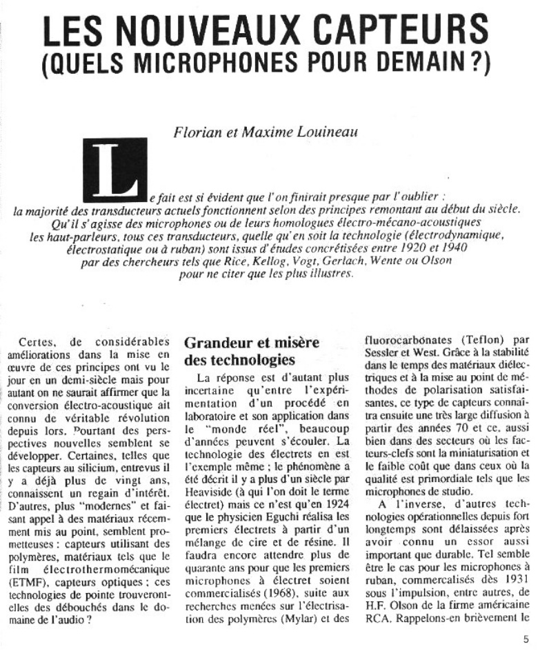 Première page de laudiophile numero28b