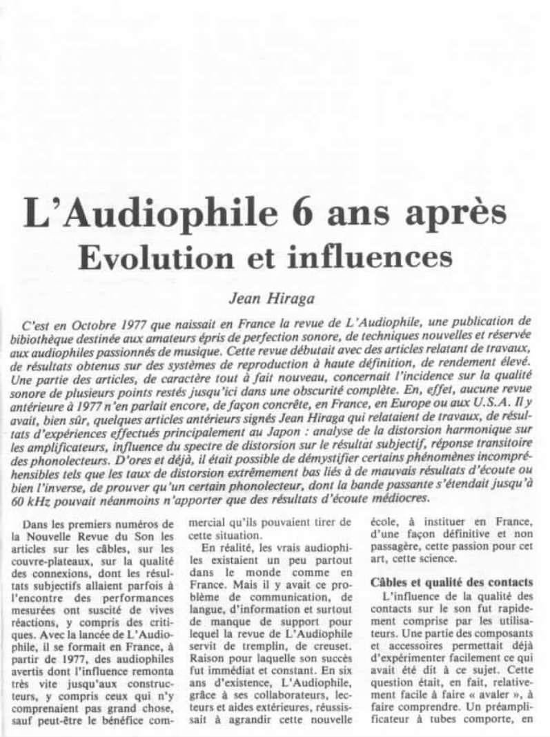 Première page de laudiophile numero30