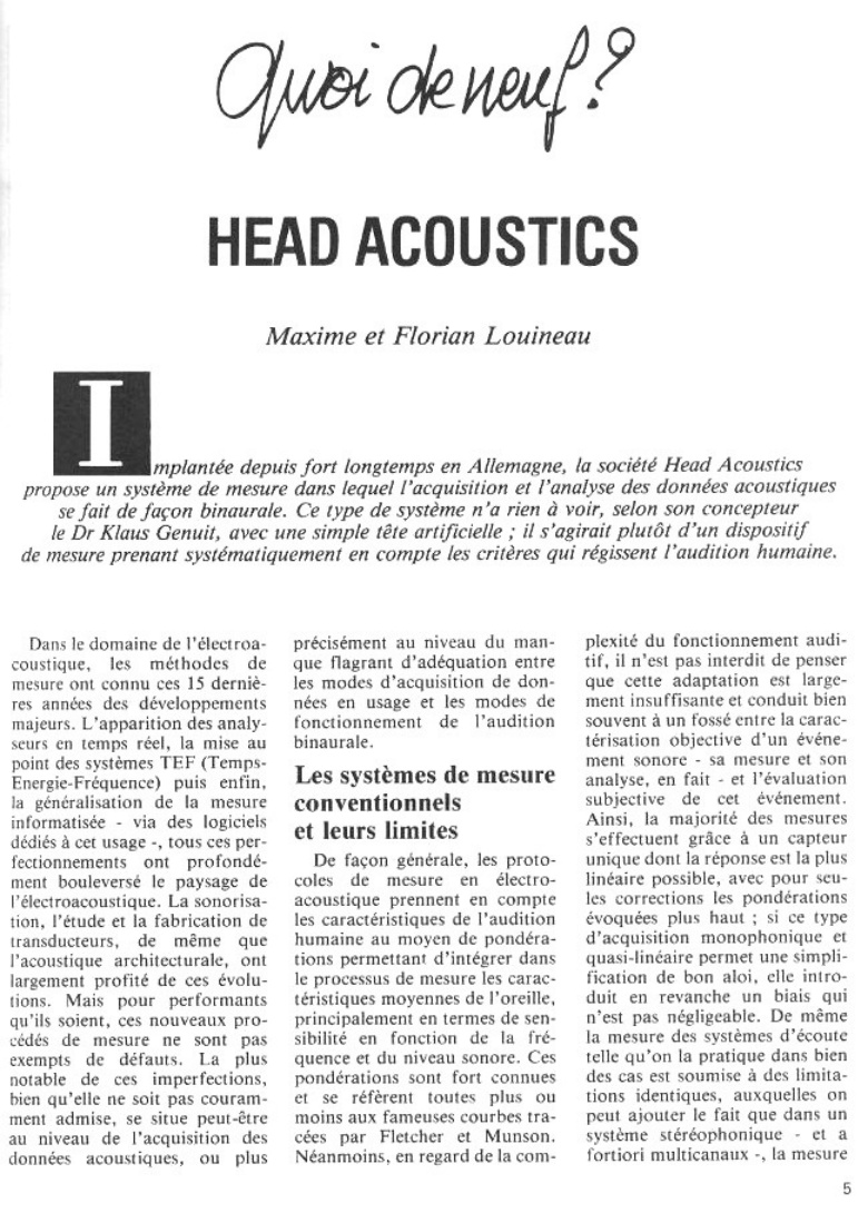 Première page de laudiophile numero31b