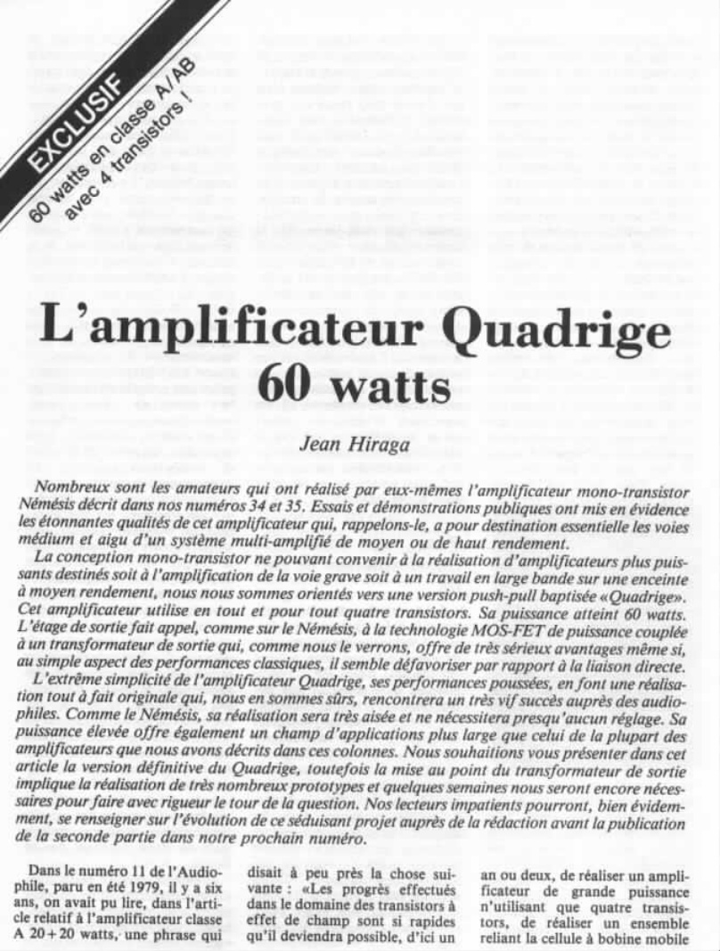 Première page de laudiophile numero36