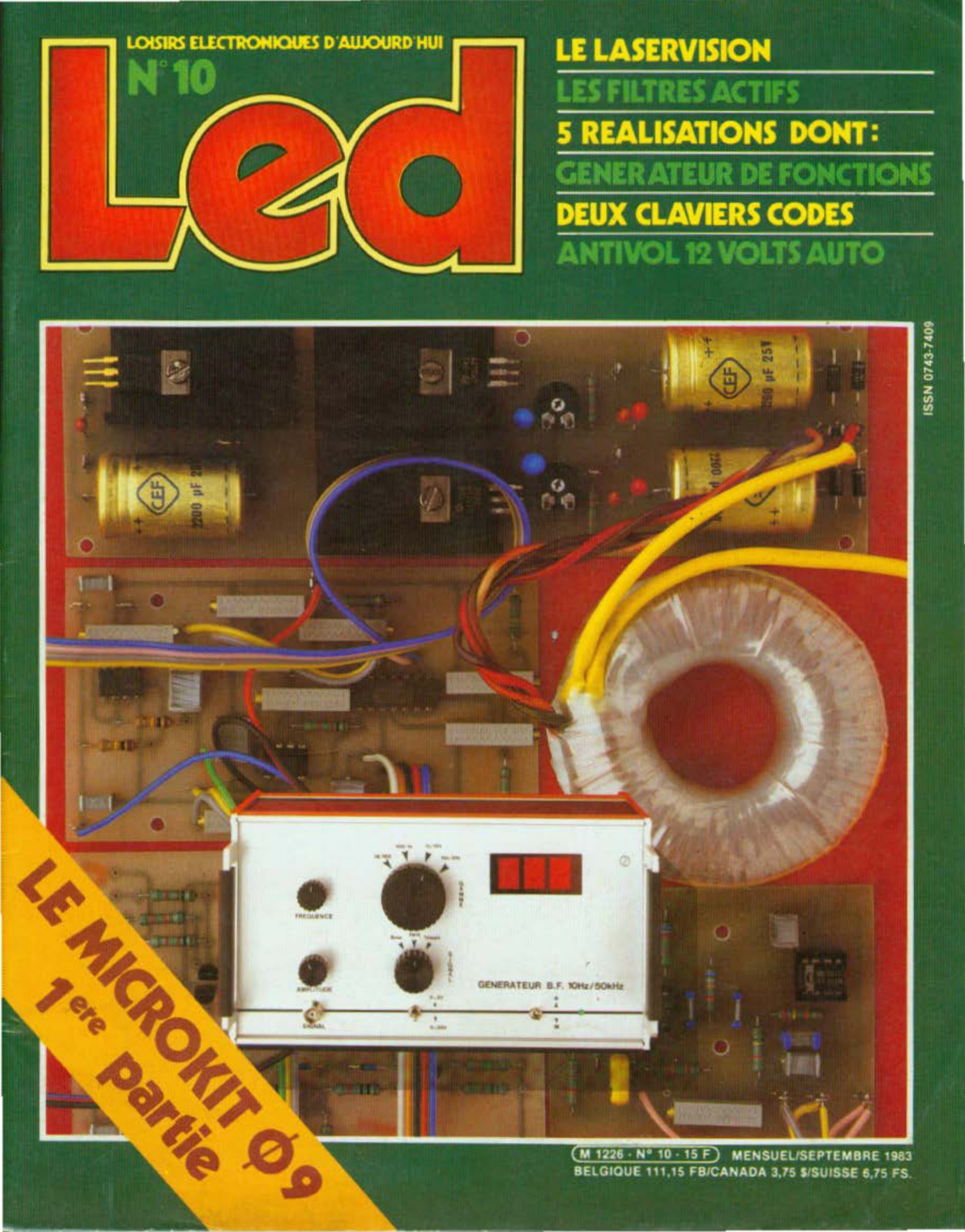 Première page de led numero010