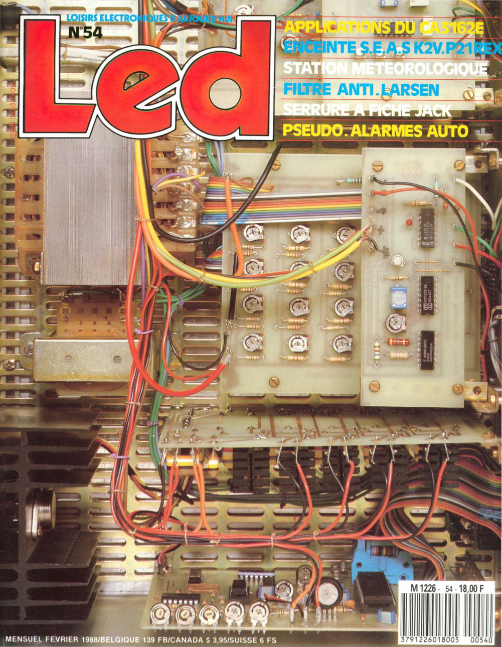 Première page de led numero054