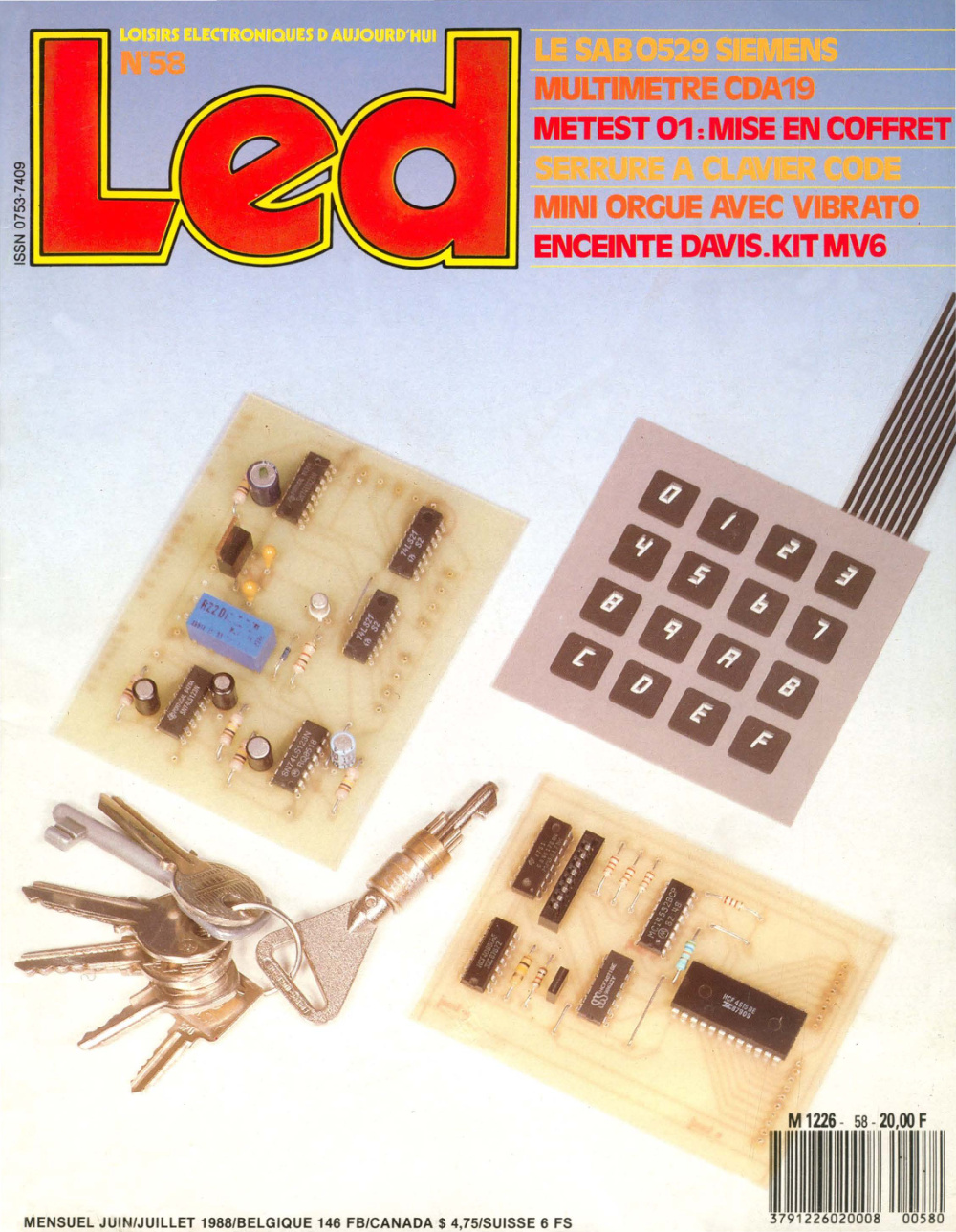 Première page de led numero058