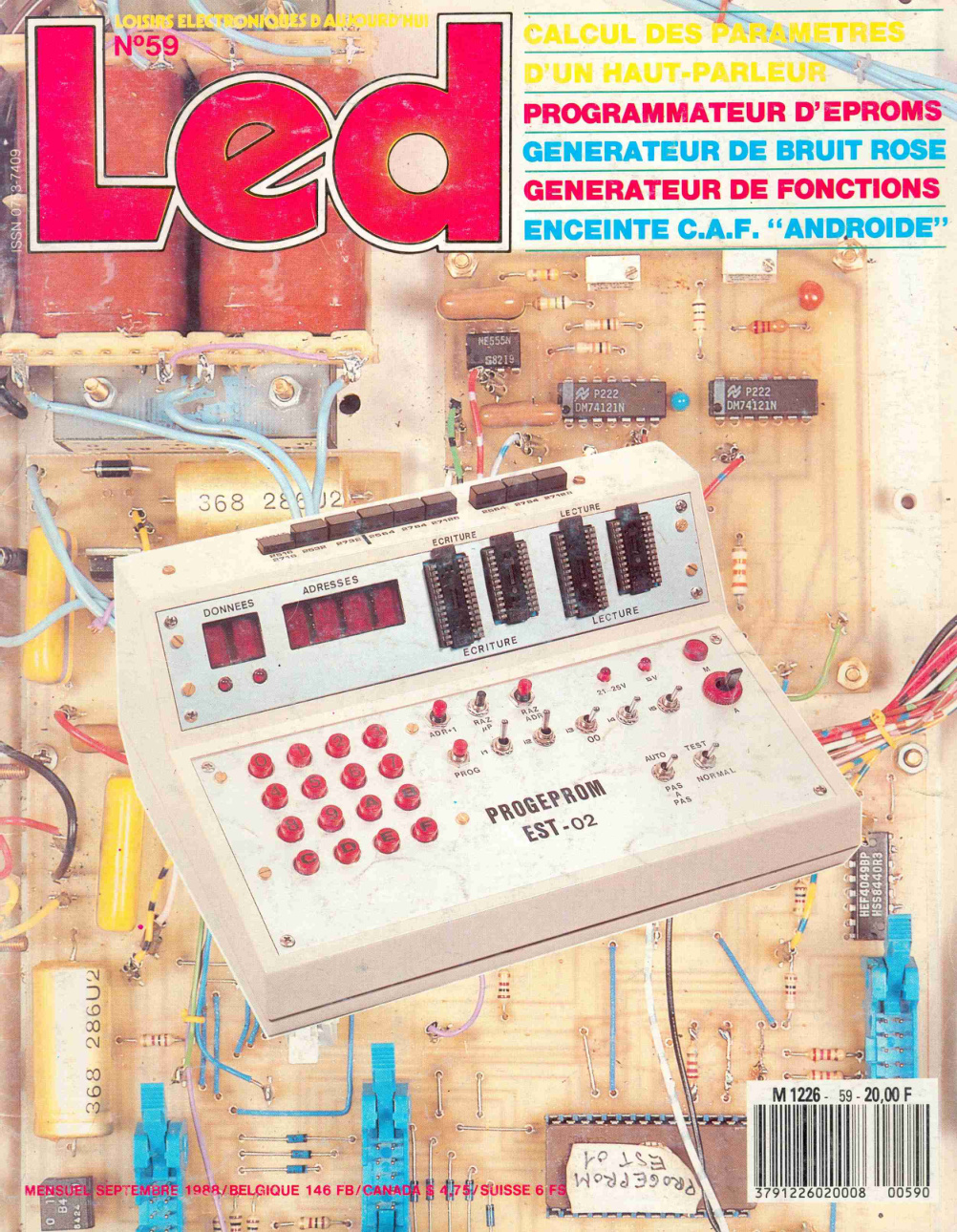 Première page de led numero059