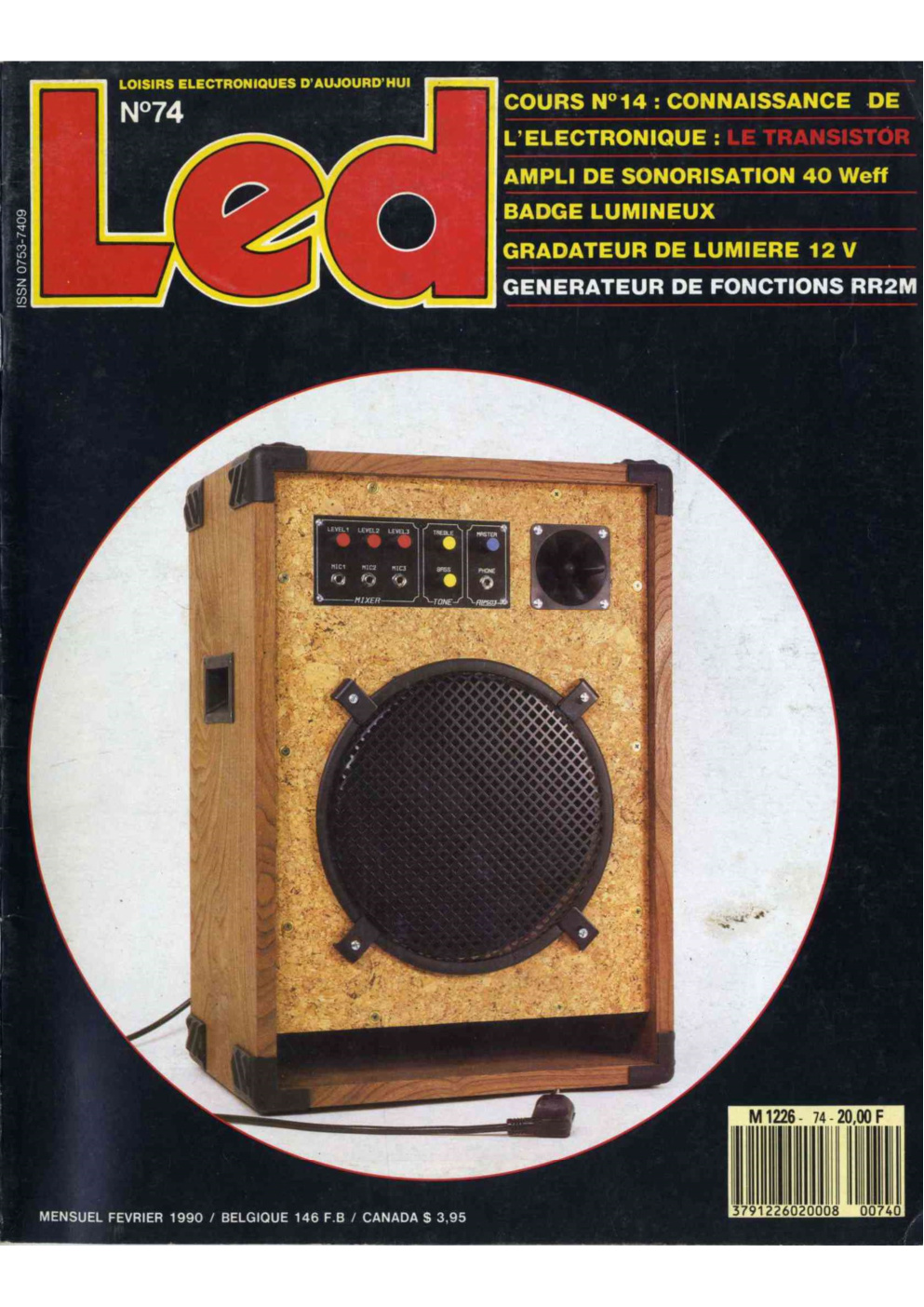 Première page de led numero074