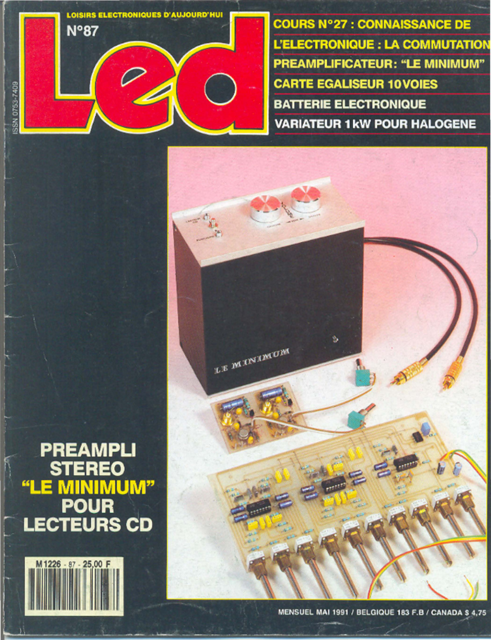 Première page de led numero087