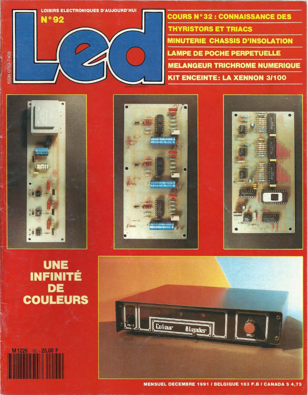 Première page de led numero092