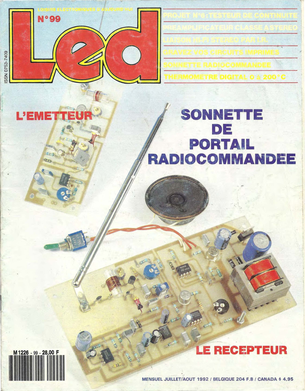 Première page de led numero099
