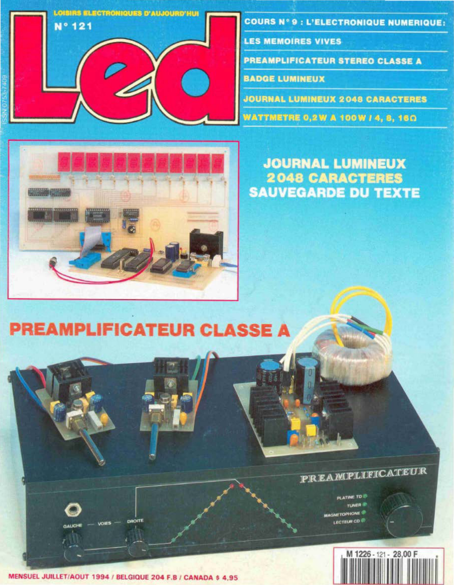 Première page de led numero121