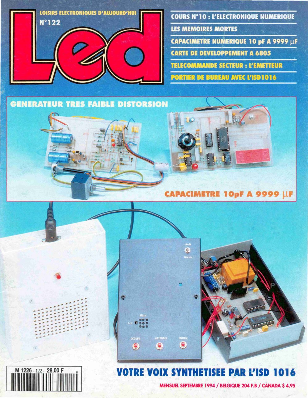 Première page de led numero122