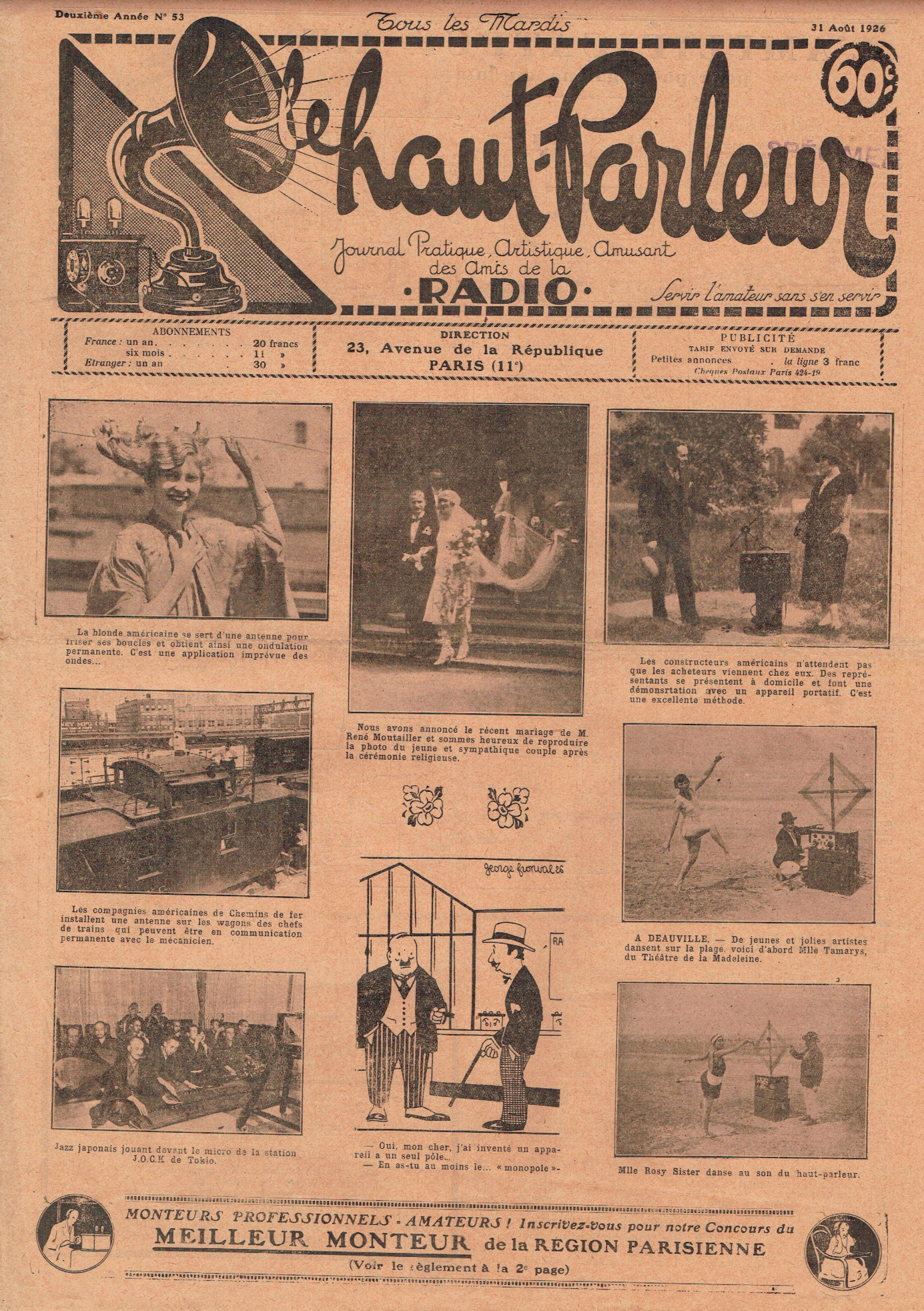 Première page de lehautparleur numero0053