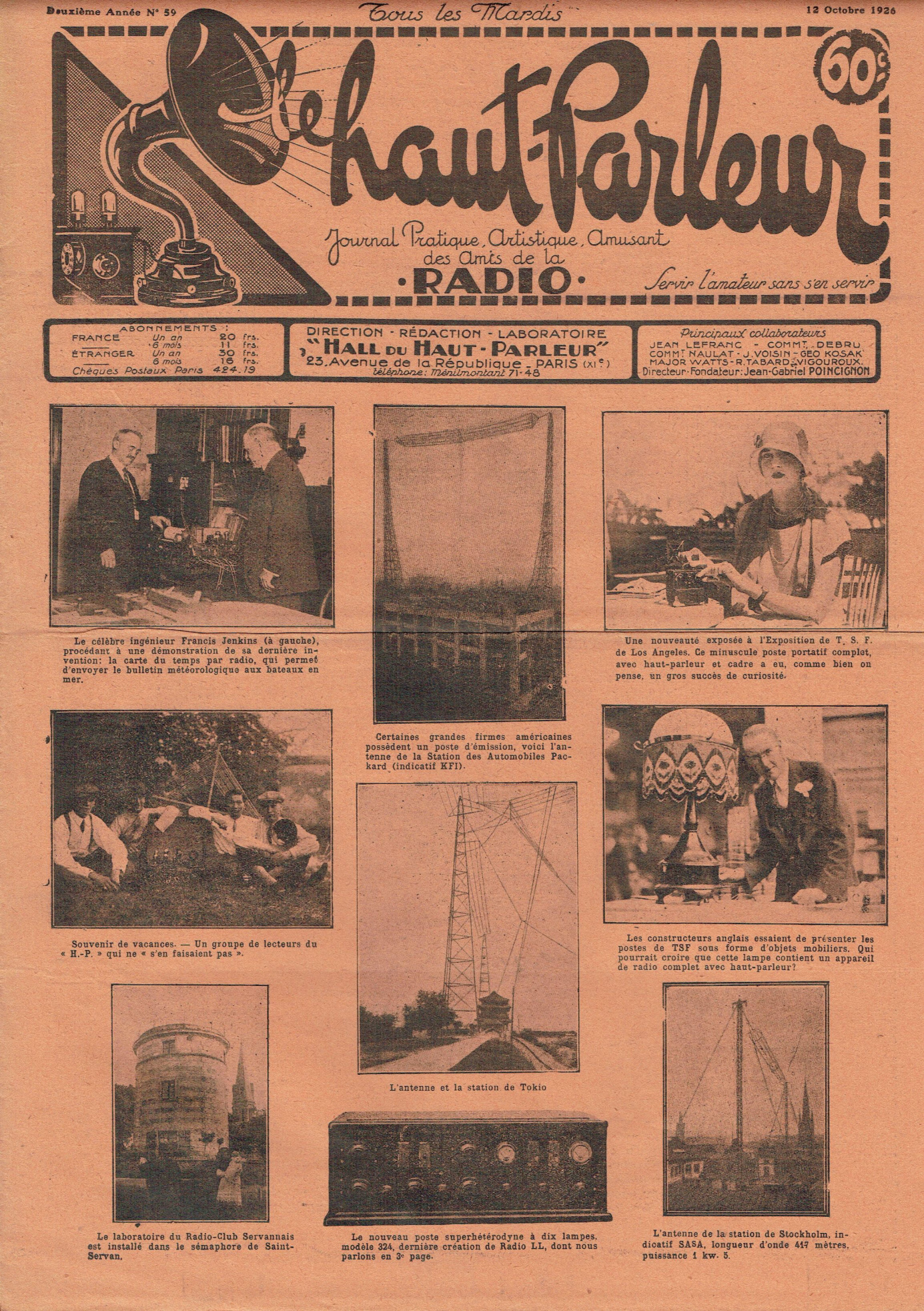Première page de lehautparleur numero0059